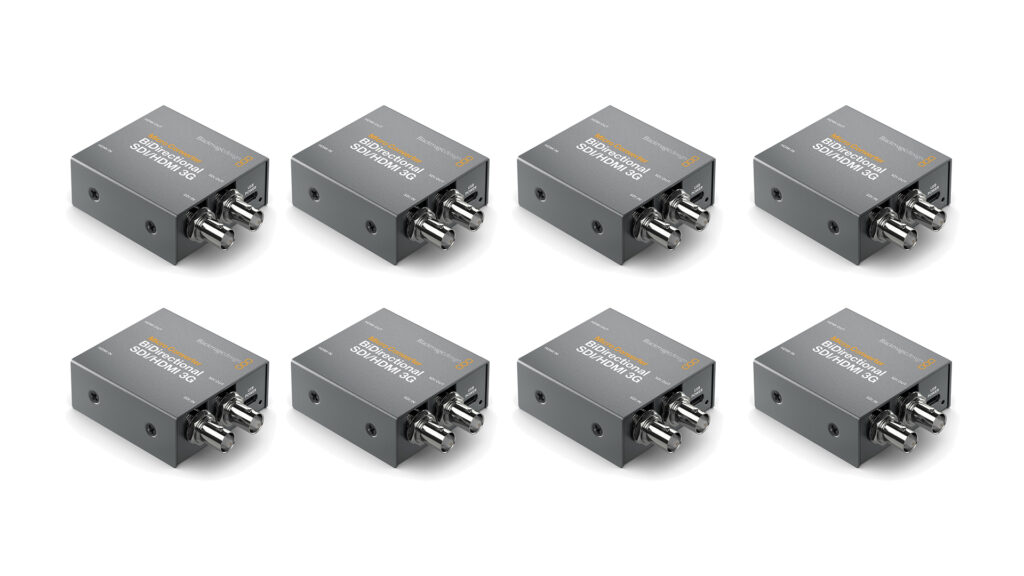 Sada 8x Blackmagic Design Micro Converter BiDirectional SDI/HDMI 3G – převodník signálu
